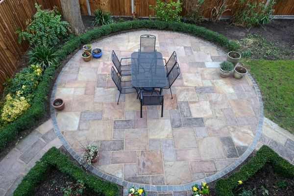 Patio Stone Laying