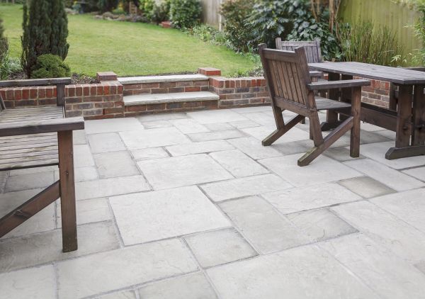 Stone Patio Pavers Install