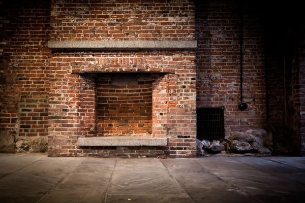 Brick Fireplace Transformation