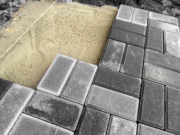 Gray Brick Laying
